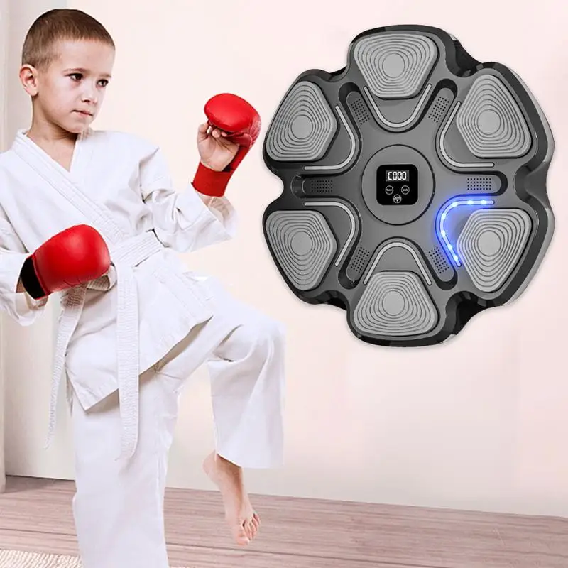 

Music Boxing Machine Interactive Workout Punching Trainer Interactive Workout Punching Trainer Smart Wall Boxing Music Exerciser