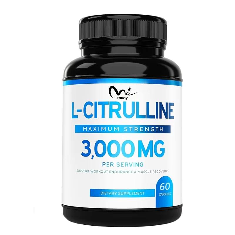 3000 milligrams of L-citrulline supplement (60 vegetarian capsules) - Endurance, exercise performance - Men's supplement-