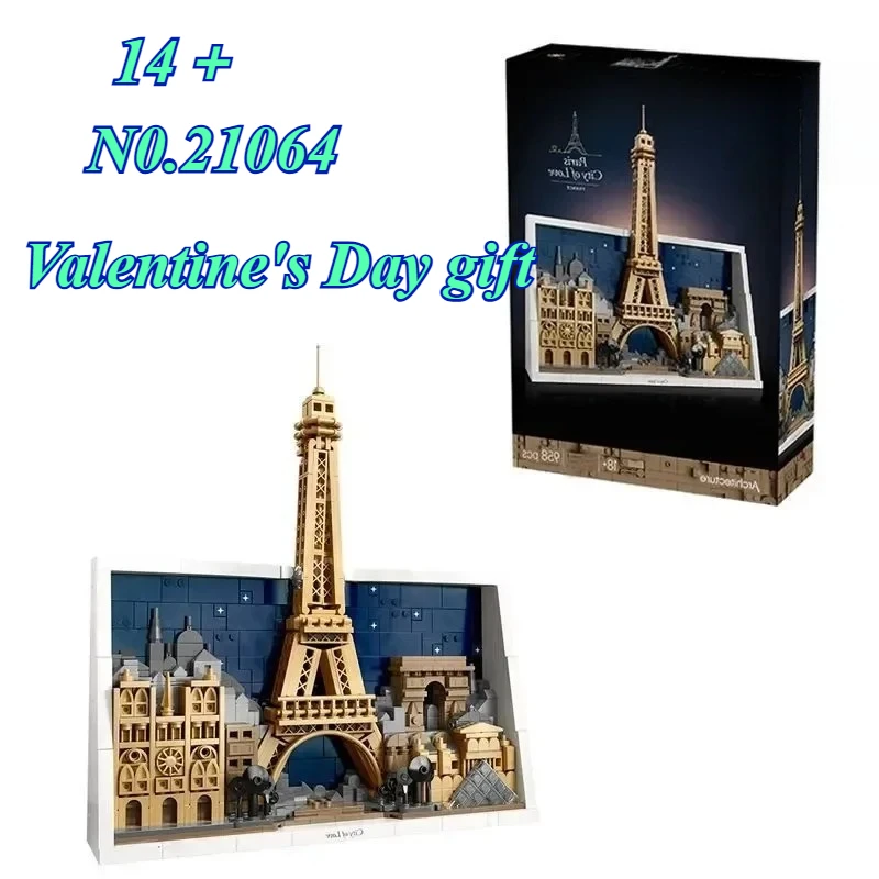 

В наличии: Конструктор «Париж: Город любви» 21064. Коллекционная игрушка с романтическим городским пейзажем. Идеальный подарок для пар, украшение интерьера.