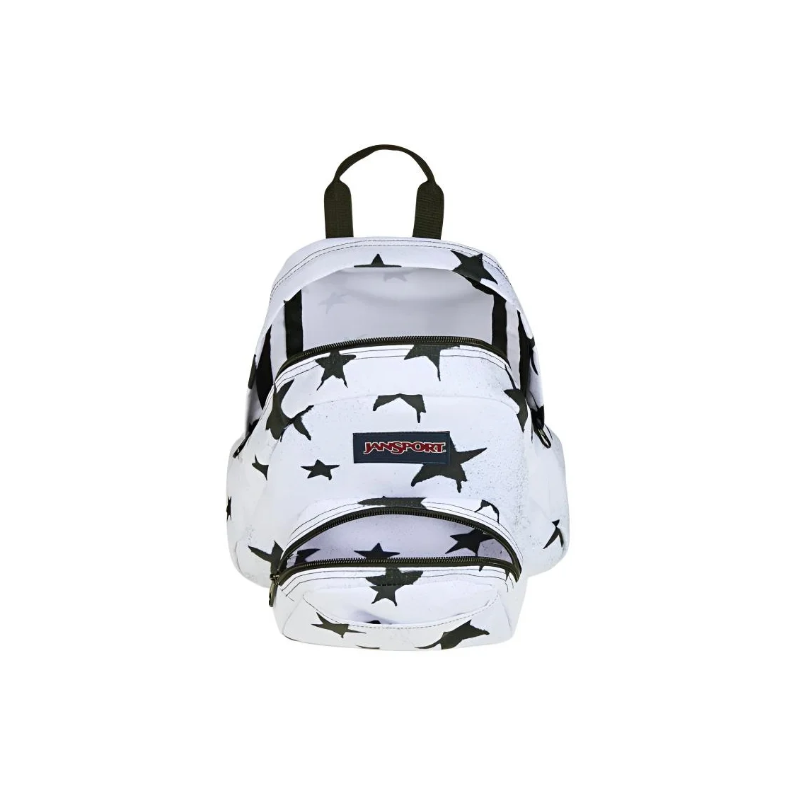 JanSport Zip Closure Backpack Mini Women's White & Black JS00TDH6LK0