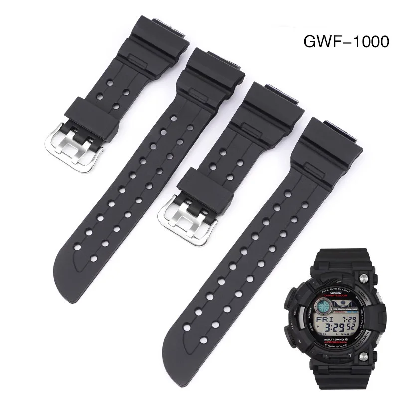 for Casio G-SHOCK Frogman GWF-1000 Men Sport Waterproof Diving Replacement Bracelet Band Watch Accessories Resin Strap