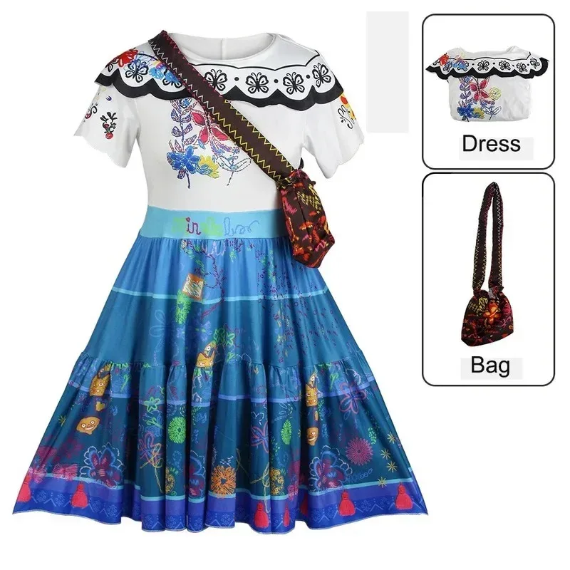 فستان حفلات للنساء والفتيات من NO4 Encanto فساتين تنكرية إيزابيلا مادريجال ملابس الأميرة الكرتونية أنيمي ميرابيل B VOCOS