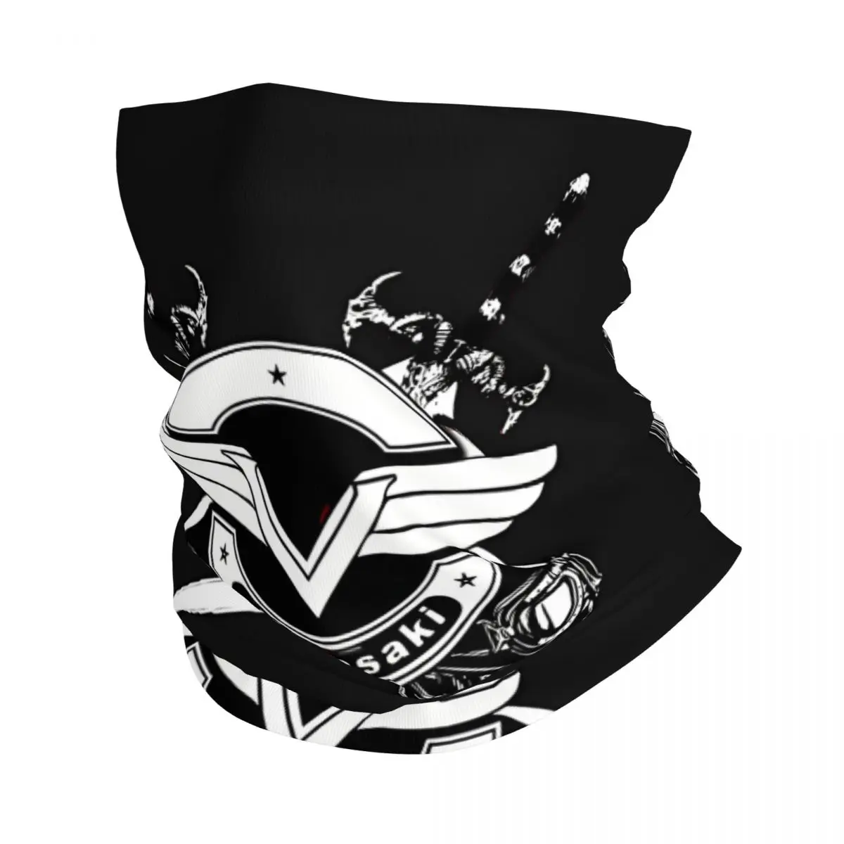 Vulcan Skulls And Swords Bandana Neck Cover Motorcycle Club Kawasakis Face Scarf Multi-use Balaclava Cycling Unisex Adult