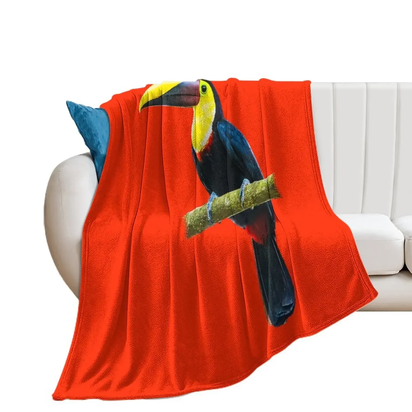 

Toucan on a Branch Throw Blanket Softest Giant Sofa Bed Blankets