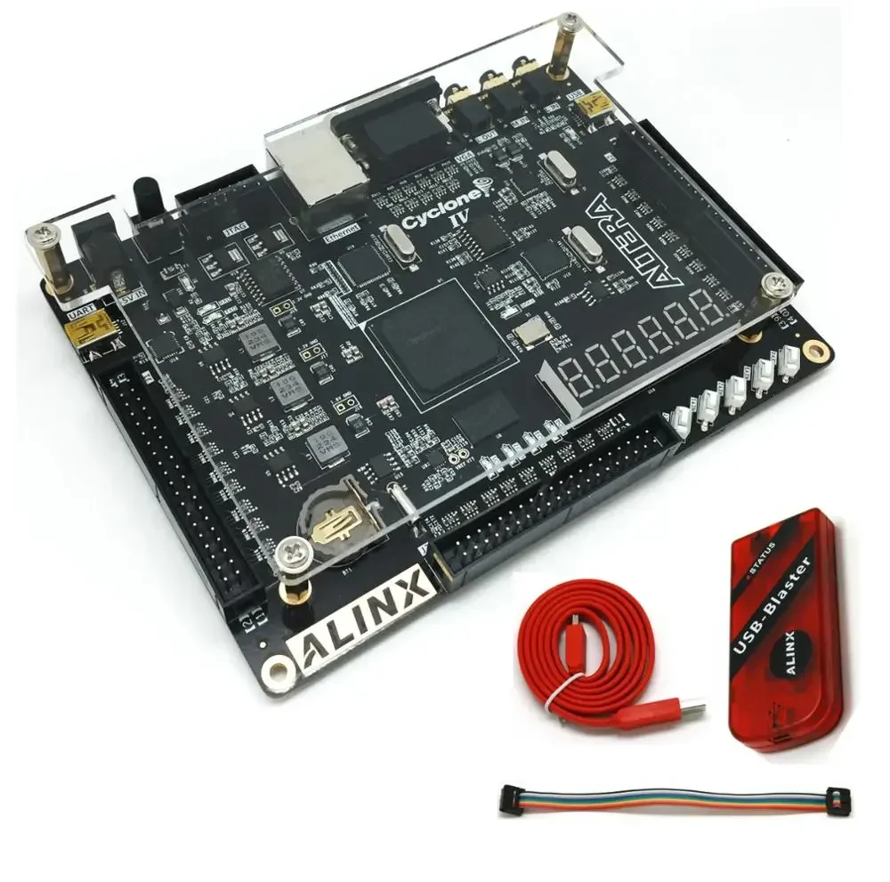 Cyclone IV FPGA Development Board NIOS EP4CE15 DDR2 Gigabit Ethernet ALINX Brand (FPGA Board + Program Loader)