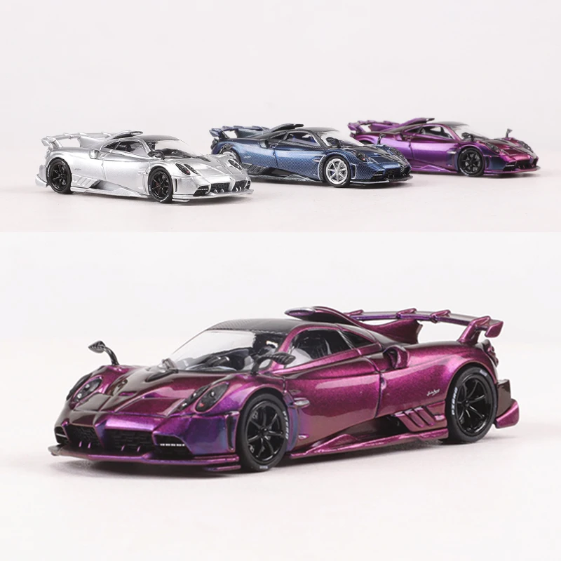 

CM MODEL 1:64 Imola Purple/silver,/Blue carbon Alloy Model Car