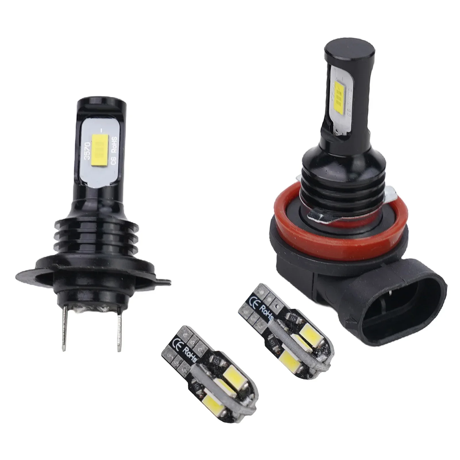 4Pcs Motorcycle LED Headlight Parking Light Bulbs Set H7 H11 DC 12V -24V 6000K Cool White For Suzuki GSXR 600 750 2011-2020
