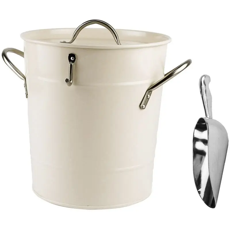 A74E-Disco Ice Bucket Large Capacity Iron Refective Champagne Buckets Iron Beer Cocktail Ice Buckets Bar Party
