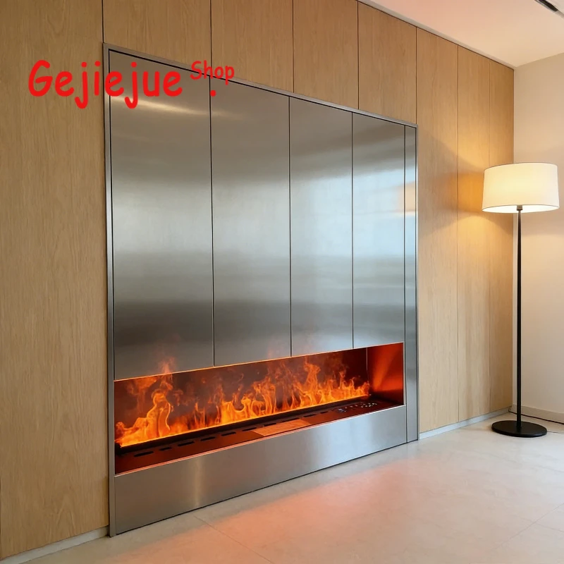 The Smart Humidifying Fireplace - Auto Shut-Off When Water Runs Low, LED Display, Safe for Overnight Use Tv Stand with Fireplace