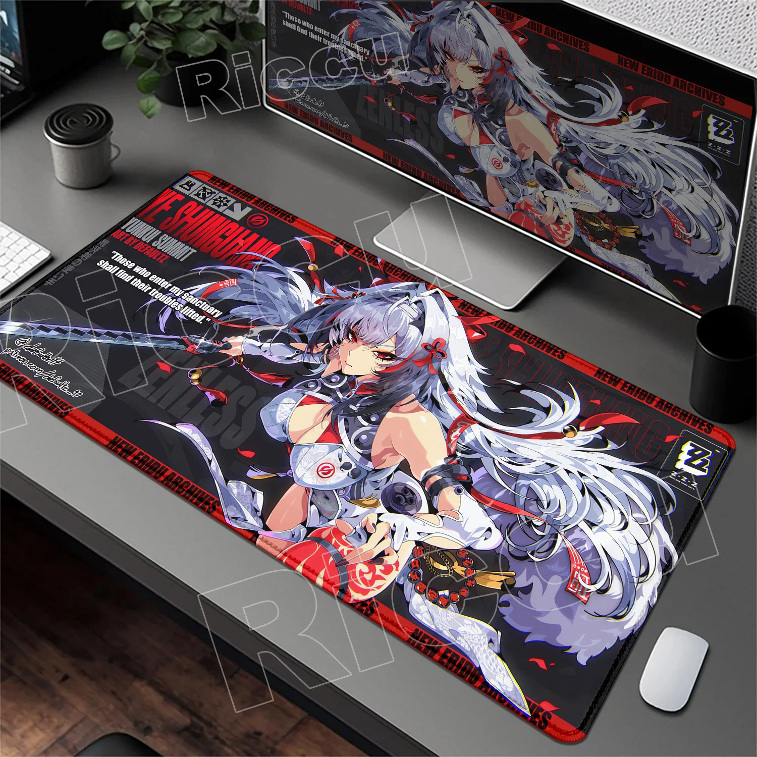 

New Cute Ye Shunguang Mouse Pad Anime Girl Zenless Zone Zero ZZZ Game Character Non-slip Mousepad Keyboard Office Table Desk Mat
