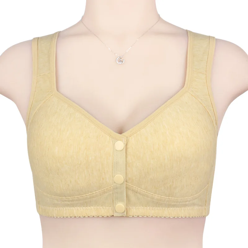 Front Closure Bra Comforable Breathable Wire Free Women Underwear Plus Size Wide Shoulder Vest Bras Female Lingerie 6XL