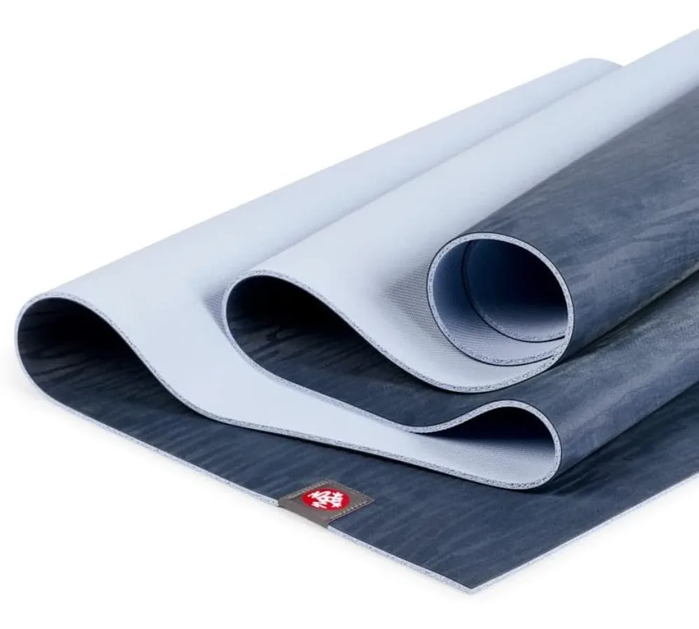 سجادة يوجا من المطاط الطبيعي مقاس 4 مم - صديقة للبيئة ومضادة للانزلاق، خفيفة الوزن ومحمولة للمنزل والسفر