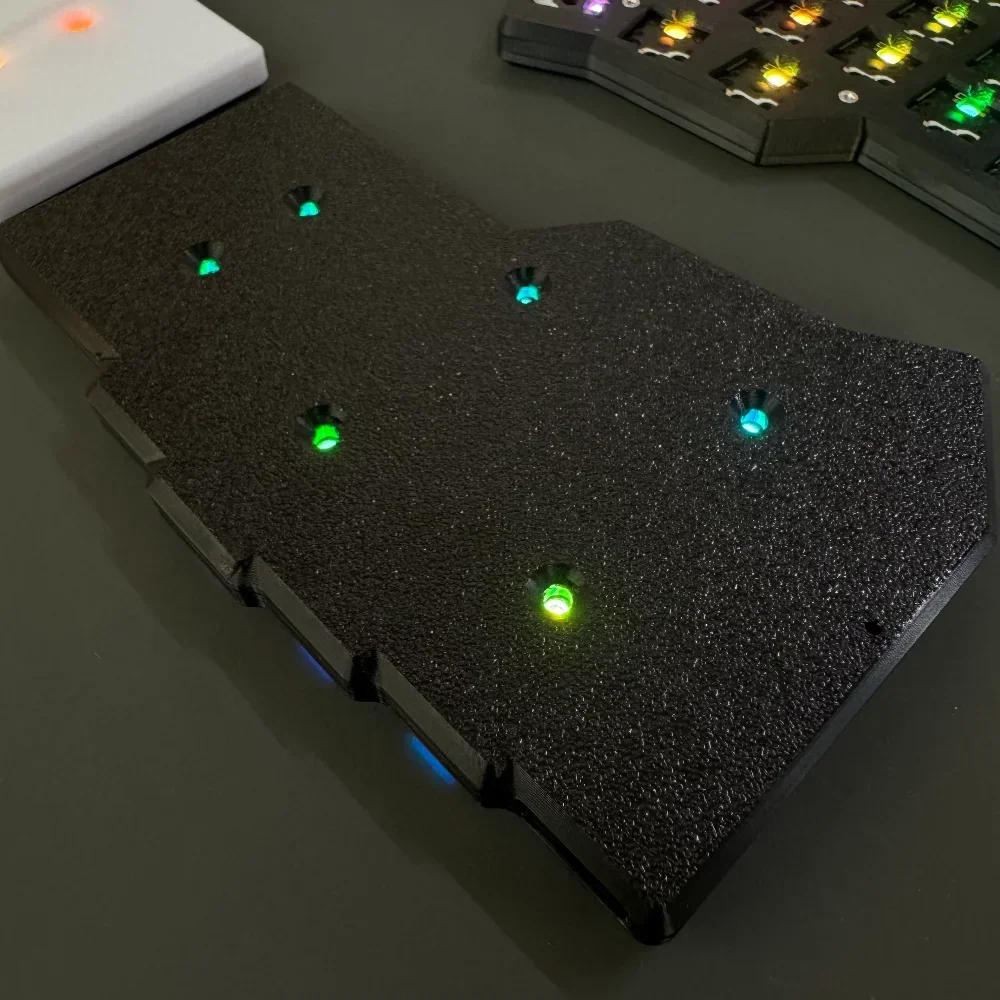 Imagem -06 - Custom Low Profile Split Kit Teclado Mecânico Eva Bluetooth Wireless Gamer Rgb Horn Cornev2.1 Choc