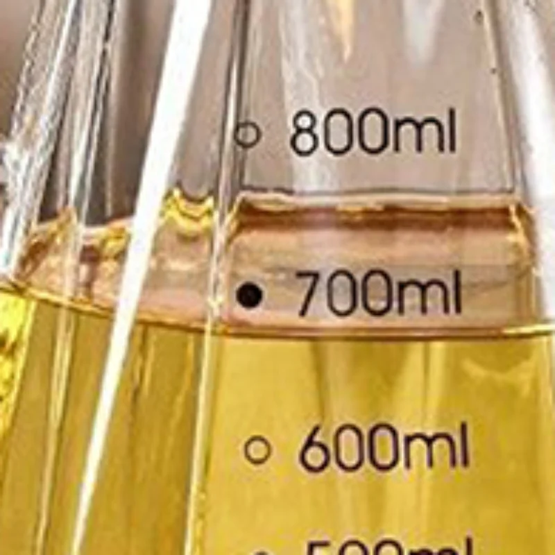 

Стеклянные емкости для масла 500/700/900 мл, герметичные бутылки для масла с мерной шкалой/крышкой, контейнеры для хранения соусов, уксуса и приправ на кухне
