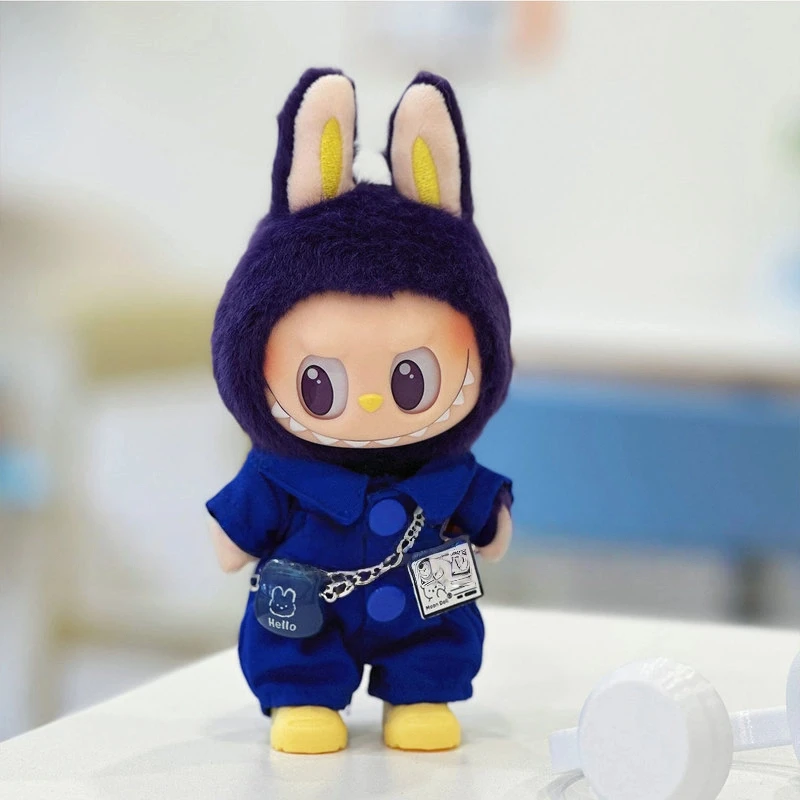 

For Labubu Doll Clothes Fashionable Cloth Dolls Toy Collectible Blind Box Series 1 2 3 High Energy Front Design Summer Style