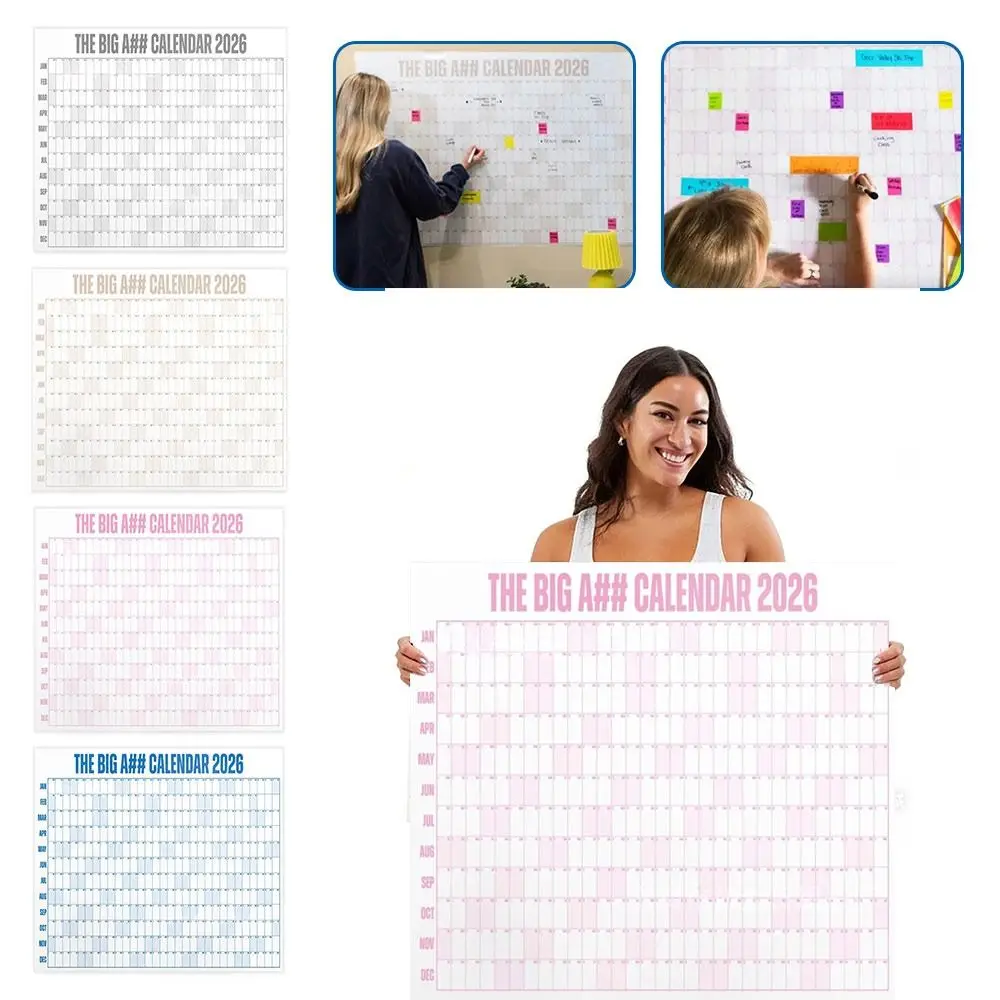 1 Pcs Paper Large 2026 Calendar Planner Sheet Schedule Sticker Planner Target Wall Calendar To Do List Planner Office Supplies
