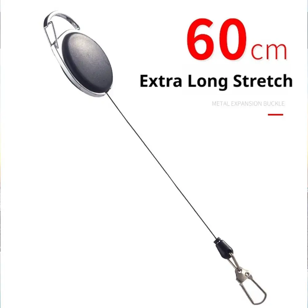4 قطعة سلسلة المفاتيح الصيد قابل للسحب الإبداعية 360 درجة الدورية مشبك في الهواء الطلق المشي لمسافات طويلة السفر مشبك حلقة رئيسية أداة قابلة للسحب