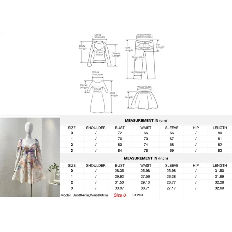 فستان نسائي قصير عتيق موديل 2025 جديد مختلط الألوان مطبوع عليه زهور عالي الجودة وأكمام طويلة بدون حمالات على شكل حرف a #3