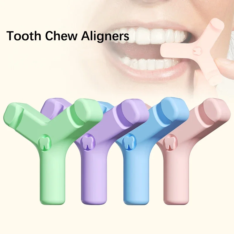 

1PCS Silicone Teeth Stick Bite Dental Aligner Chewies Orthodontic Bite Chewies Prevent Face Distortion Y Shaped Teeth Massager