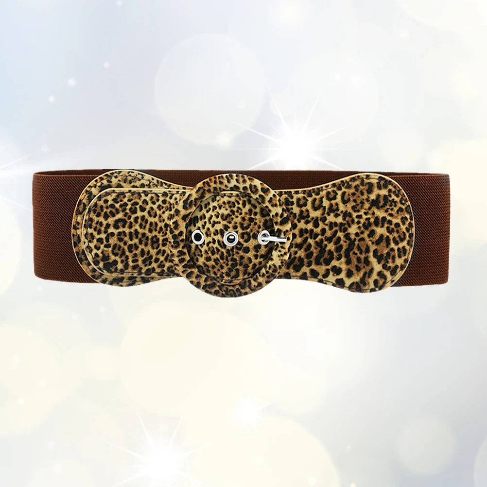 

Leopard Belt Women Waist B Waist Fashion Evening Party Classic Color Decor Elegant Look Leopard Print Belts