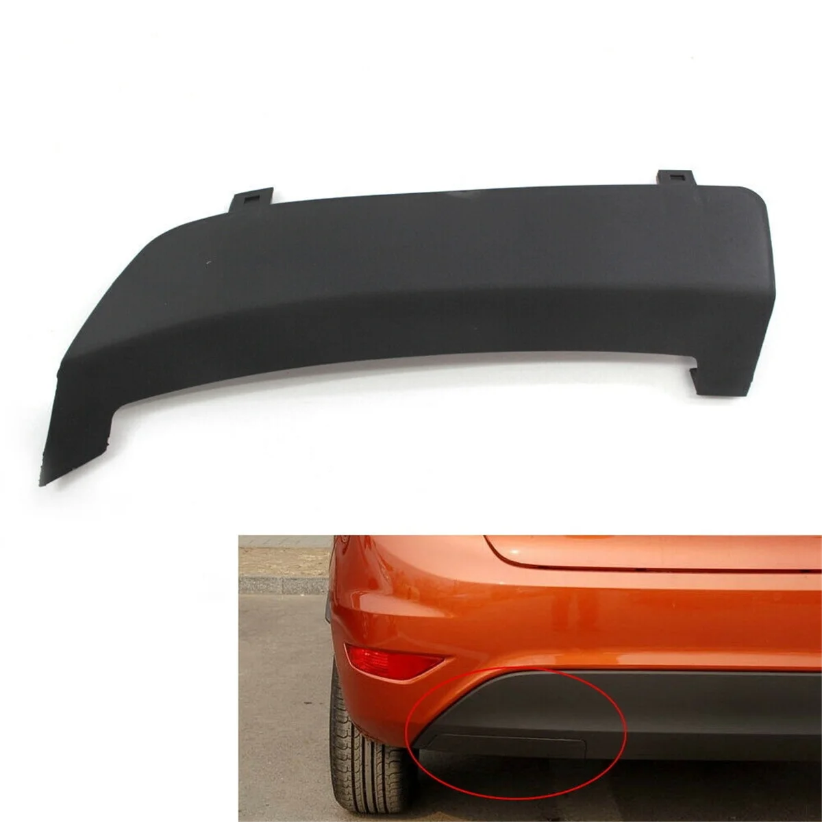 Superior quality For Ford Fiesta MK7 2008-2016 Rear Bumper Tow Towing Eye Hook Cover Cap 8A61-17K922-AB5ZCT Ingenious