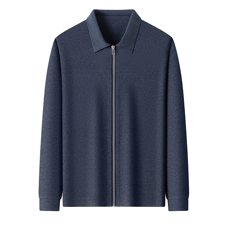 

Men's Woolen Open Cardigan Silk Long Sve Turn-down Collar Jaet Soft Skin-friendly Autumn New Sle Faion Urban Wear