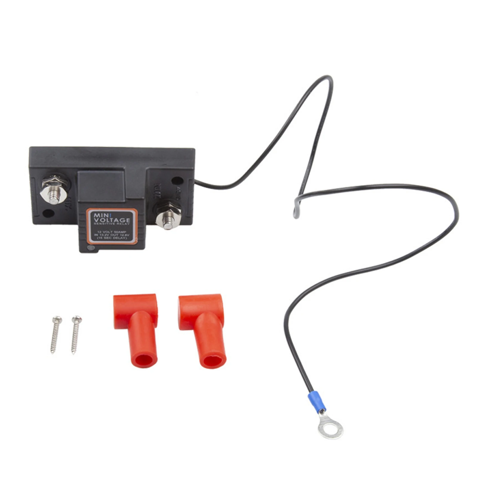 

12 В 50 А чувствительное к напряжению реле, мини-чувствительное к напряжению реле, водонепроницаемое автомобильное мотоциклетное реле VSR для автомобиля, квадроцикла, UTV, лодки, автофургона, грузовика