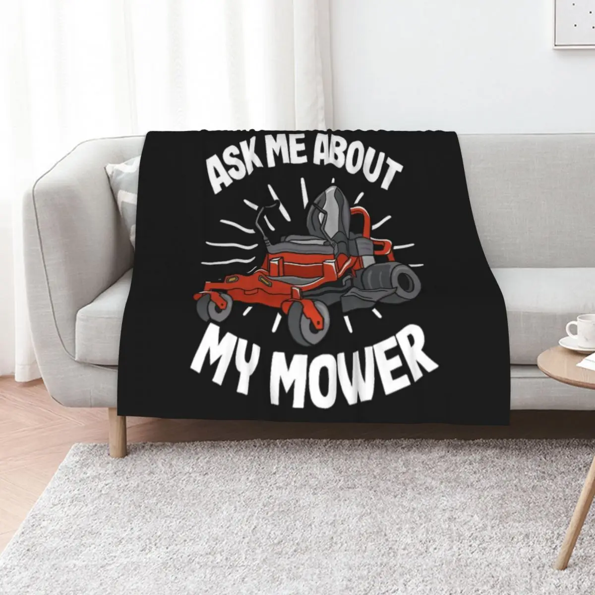 Mower Lawn Mowing Gardening Throw Blanket Multi-Purpose manga Sofa Vintage Blankets For Baby Decorative Sofas Blankets