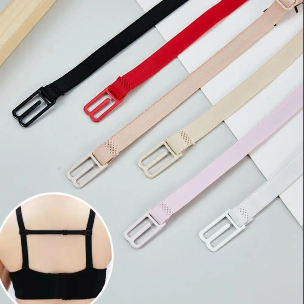 

Elastic Invisible Back Hasp Pure Color Bra Accessories Bra Extender Anti-slip Buckle Belt Invisible Bra Strap Women Bra Strap