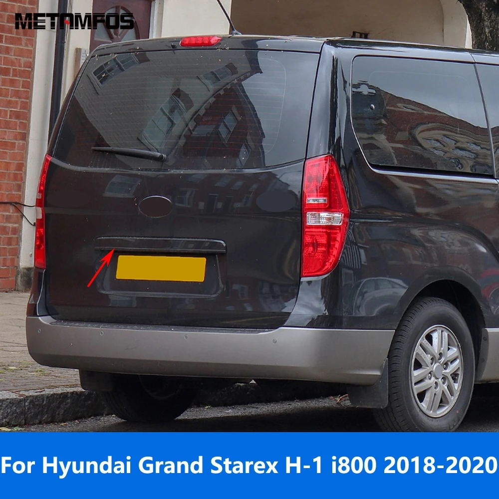 

For Hyundai Grand Starex H-1 i800 2018 2019 2020 Chrome Rear Trunk Tailgate Door Lid Boot Cover Trim Accessories Car Styling