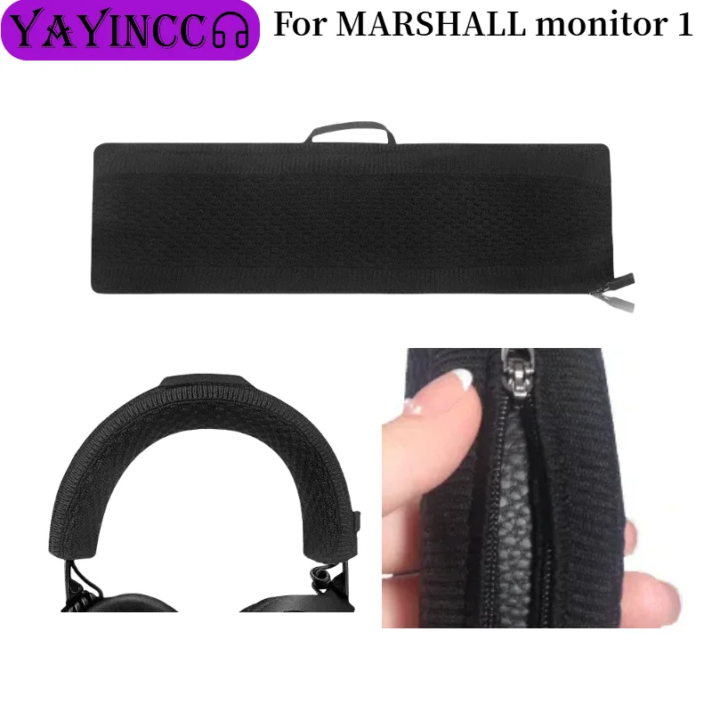 

Replacement Knitted fabric zipper head beam protective cover For MARSHALL monitor 1 Headphones Perfect adaptation