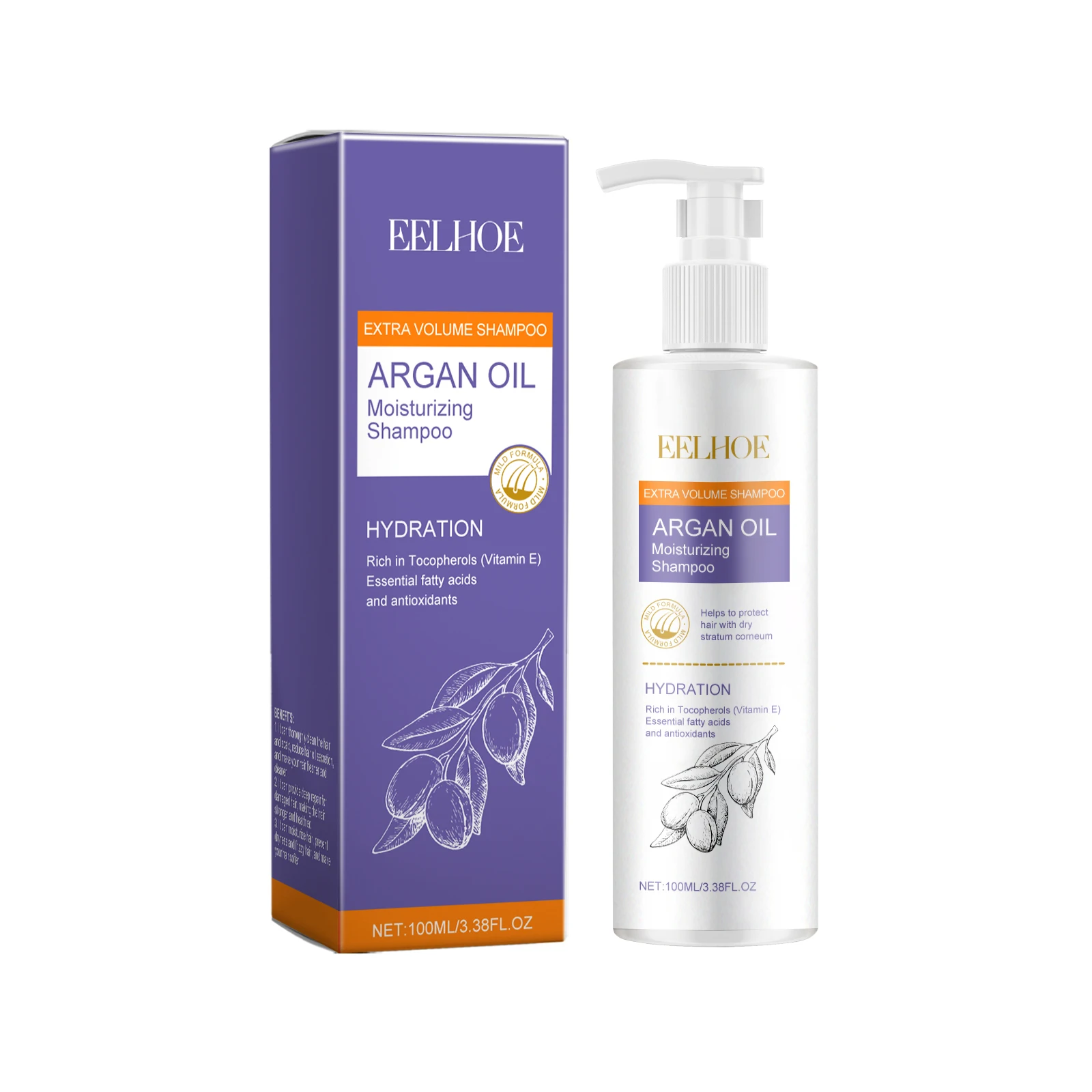 Moroccan Argan Oil Volumizing Shampoo Controls Oil Adds Volume Shine Nourishes Hair Cleanses Gently