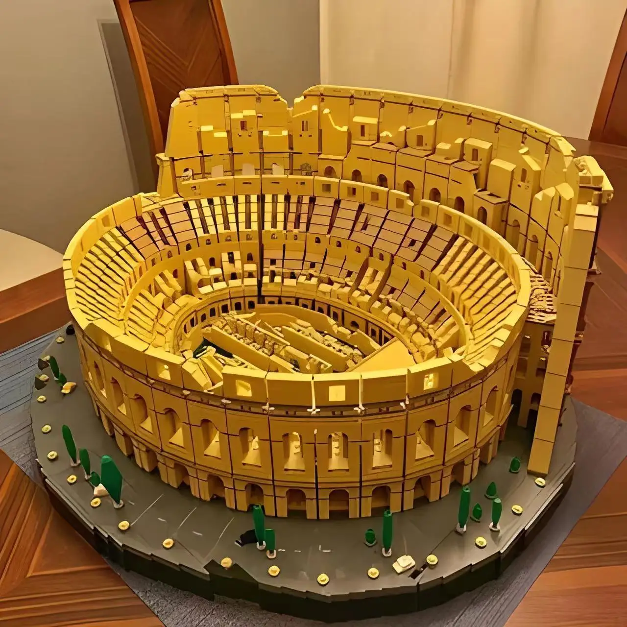

Ancient Roman Colosseum Building Blocks Assembly Toy Ornament Model City Street Scene Series Ideal Birthday Gift