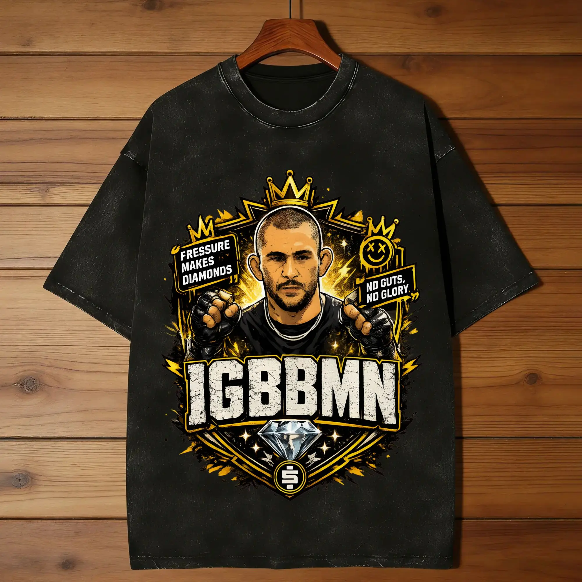 Dustin Poirier IGBBMN T-Shirt  Fashion T Shirts Short Sleeve Street Style Tshirt Summer Cotton O-Neck Oversized Clothes