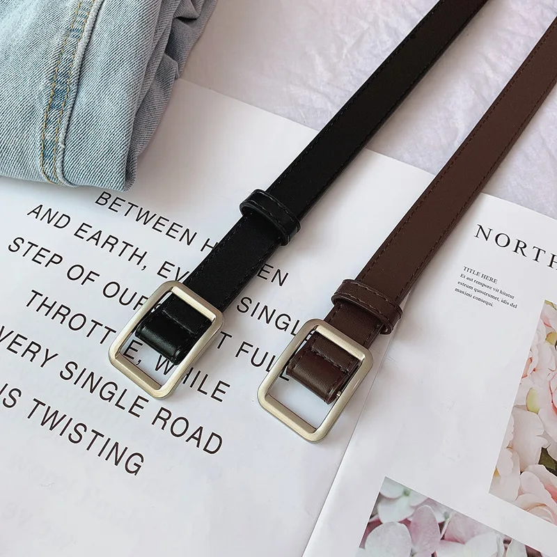 Women\'s Trousers Belts Fashion Brown Working Belt High Quality Ladies Waist Waistband Woman Belt For Jeans DT120