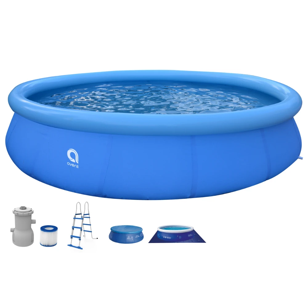 Jilong Avenli 4.50m*90cm Inflatable swimming pool with filter pump and ladder above ground pool for kids outdoor pool