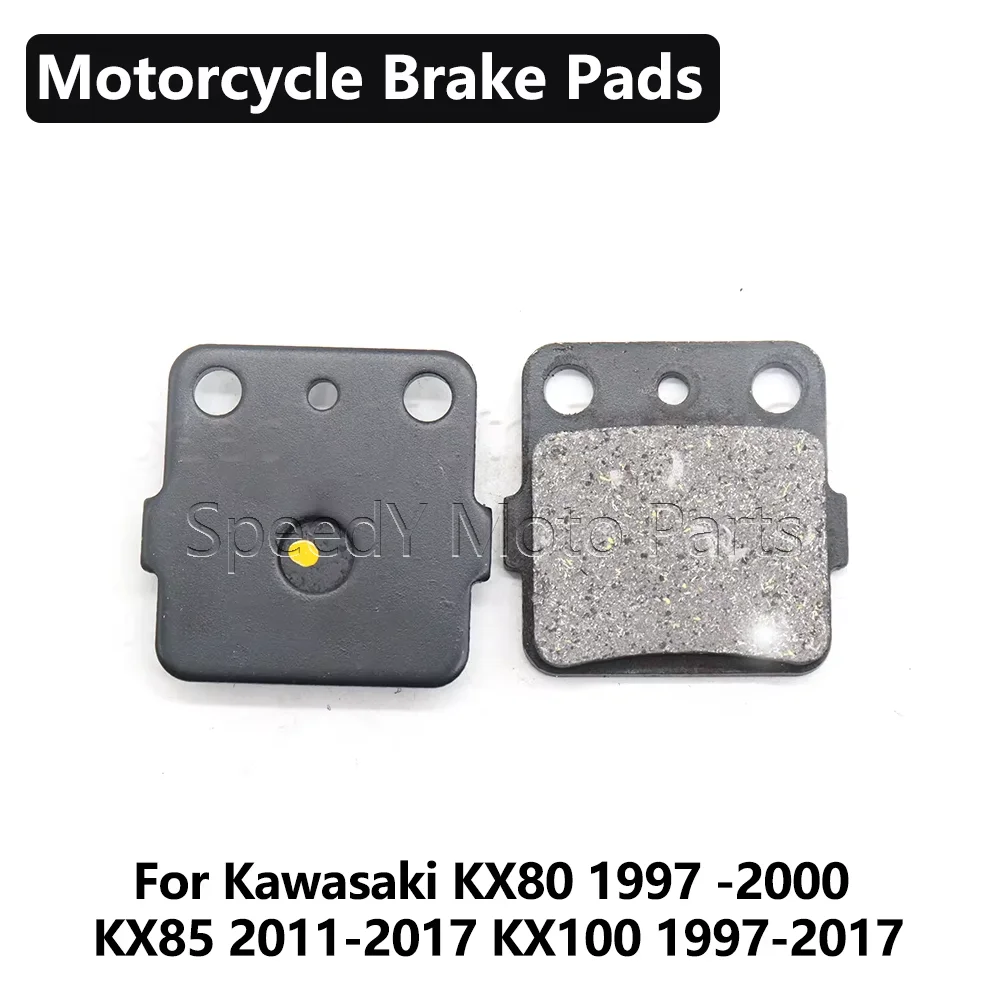 Motorcycle Rear Brake Pads Set For Kawasaki KX80 1997 1998 1999 2000 KX85 2011-2017 KX100 1997-2017 KX 80 85 100