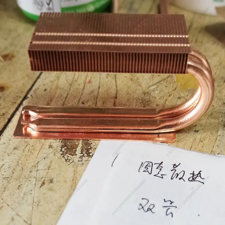 Full Copper Heat Pipe M.2 NVMe SSD Heatsink Cooling Fin Fit 2280 22110 Solid State Drive Cooler