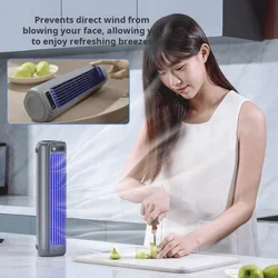 2024 New Tower Fan New USB Tower Fan Bladeless Fan Tower Electric Fan Mini Vertical Air Conditioner, Bladeless Standing Fan