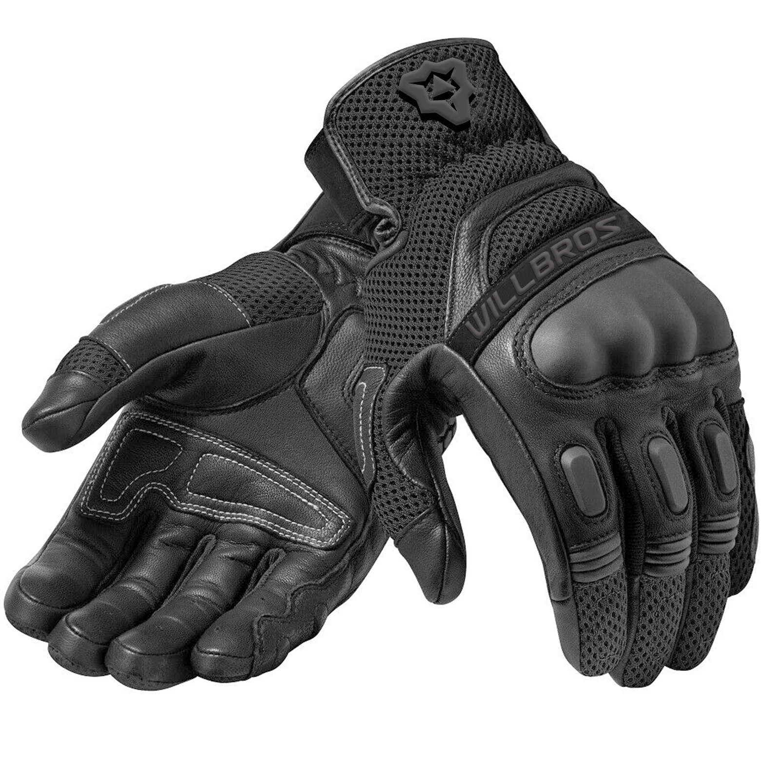 Motorcycle Gloves Touch Screen Leather Moto GP Off Road Dirt Bike Racing Street Motor Riding