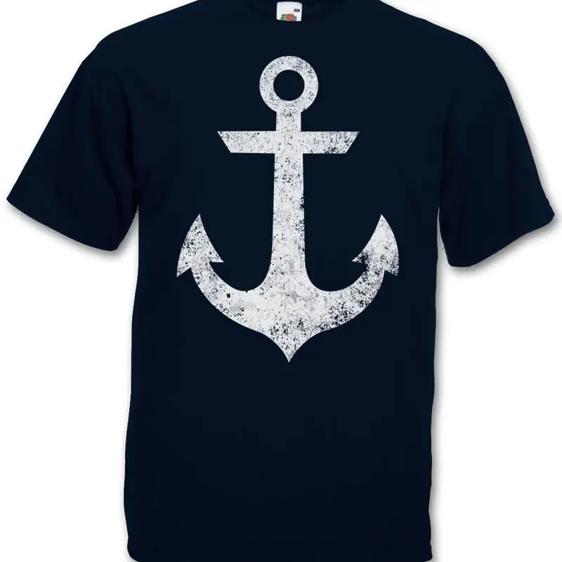 OLDSCHOOL ANCHOR VINTAGE LOGO III T SHIRT Sailor Nautical Tattoo Stern
