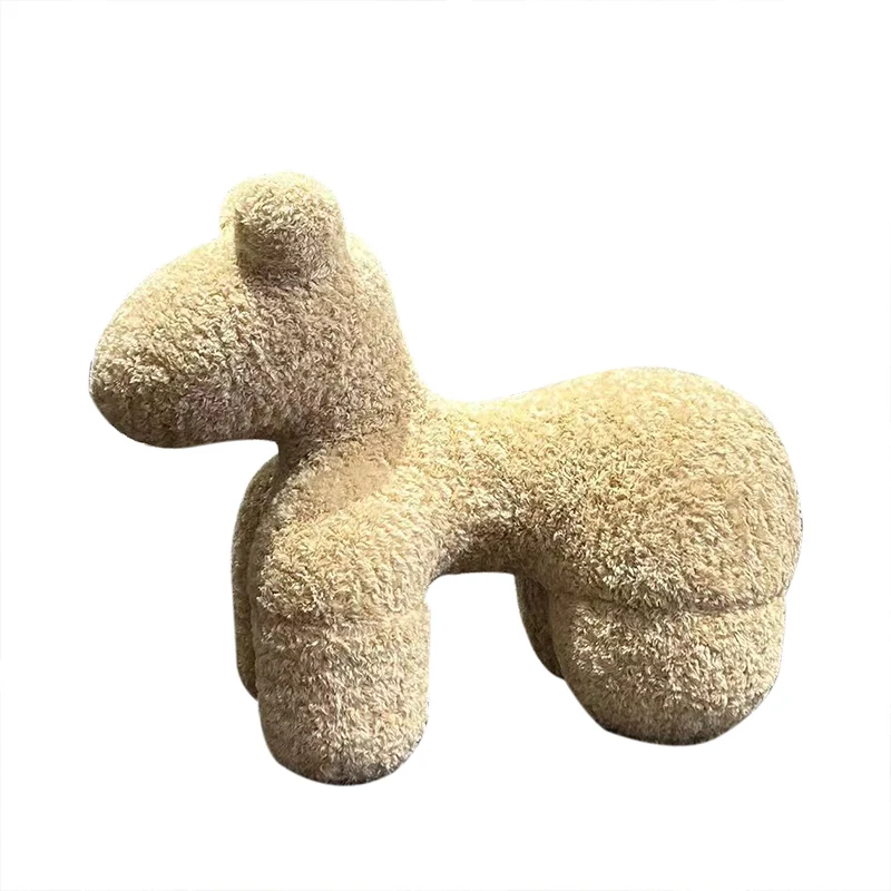 

Star Internet celebrity pony chair living room animal stool