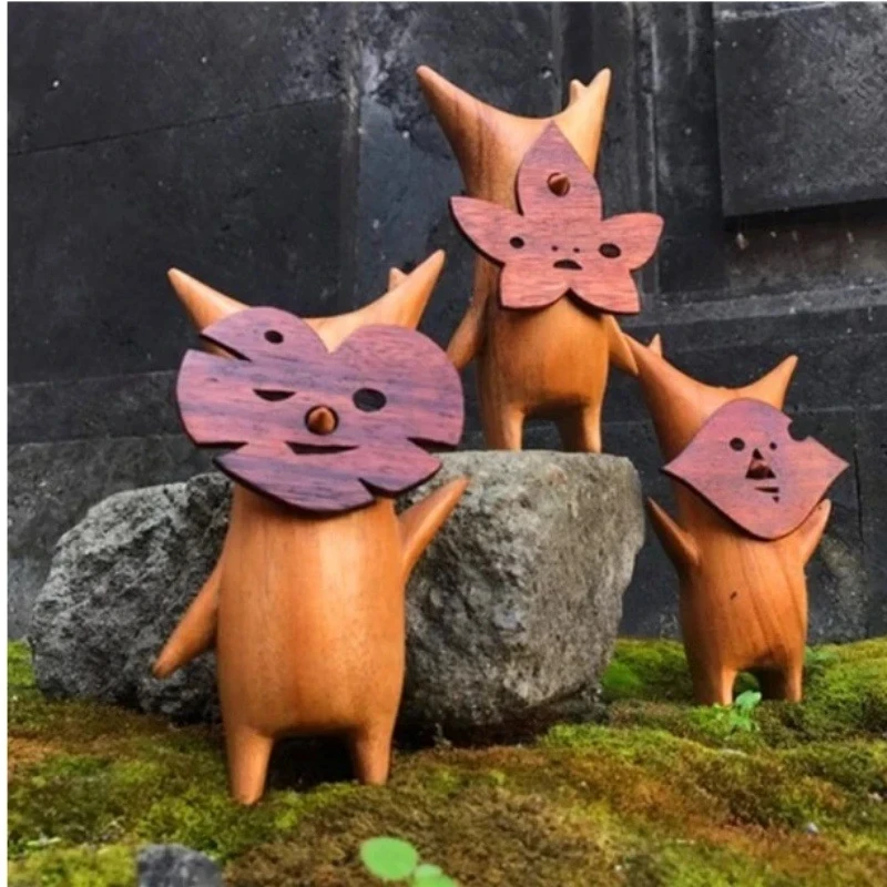 

Wooden Korok Statue Handicraft Figures Korok Decoration Game Lovers Breath Of The Wild Table Decoration And Accessories