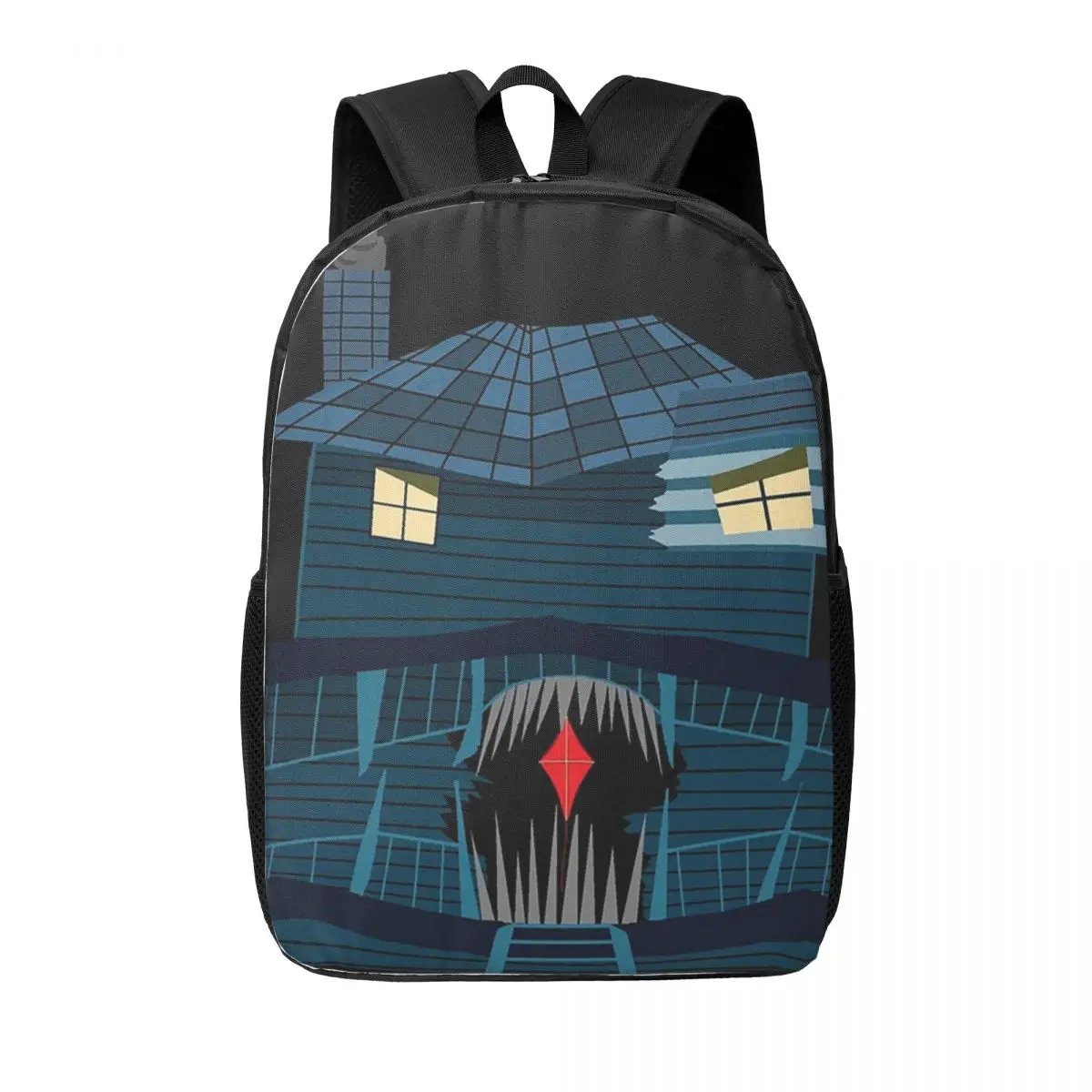 

Женские рюкзаки Monster House At Night, сумка для книг для мальчиков и девочек, повседневные детские школьные сумки, портативный дорожный рюкзак, сумка на плечо