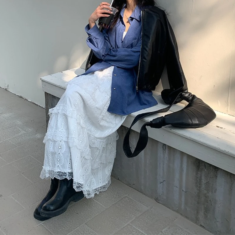 High-end PU Leather Motorcycle Jacket Women's 2025 Pre-autumn Korean Casual Leather Jacket