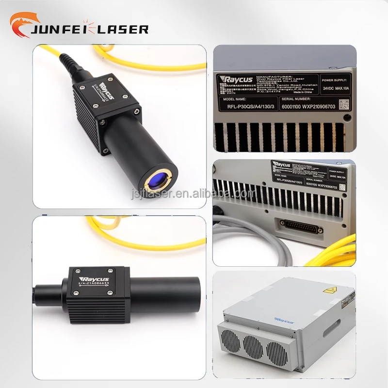 JUNFEI 100W Sumber Laser 1064nm Daya Tinggi untuk Suku Cadang Peralatan Laser Logam Raycus JPT untuk Konstruksi Mesin Penandaan Laser