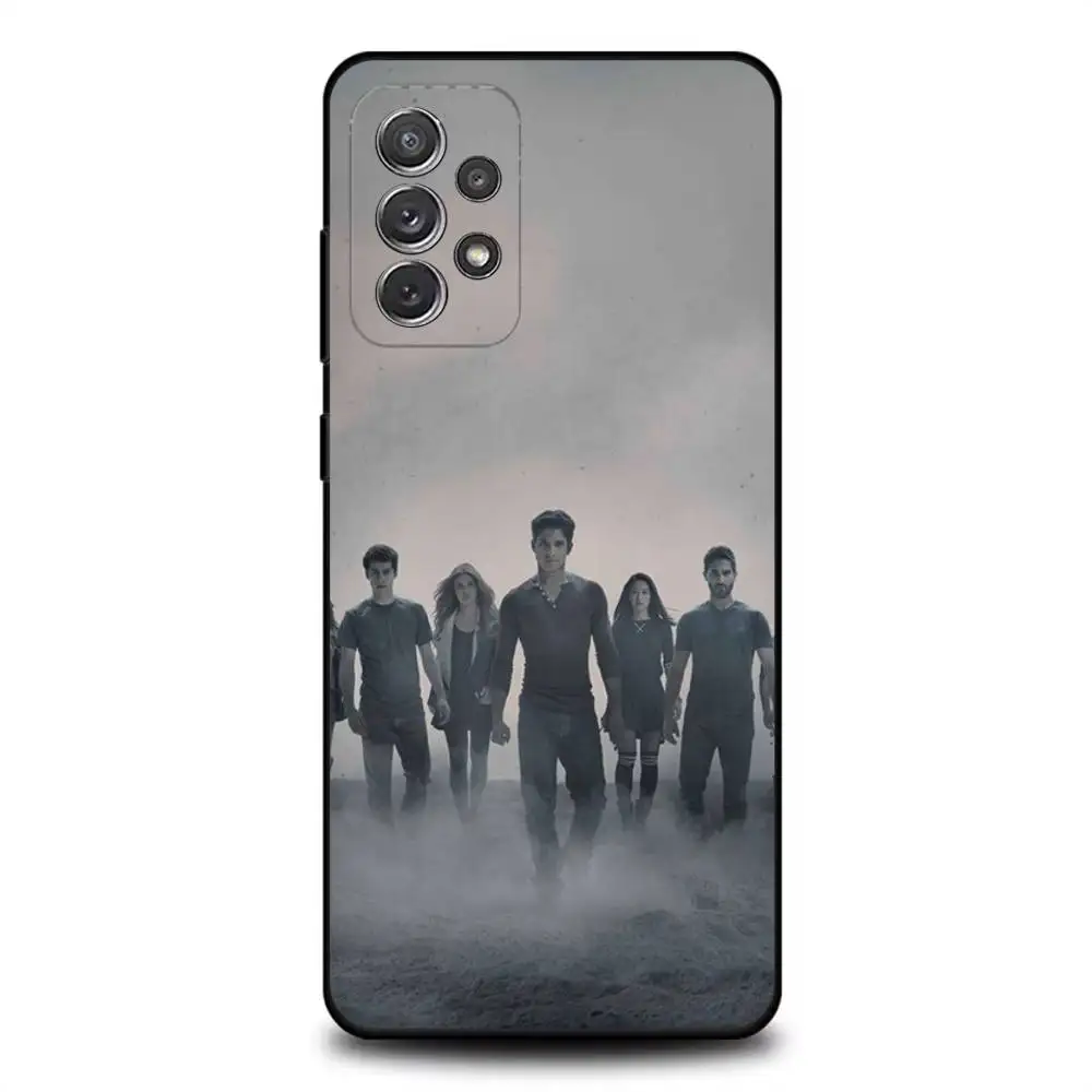 حافظة هاتف Teens Wolfs TV Dramas لهاتف سامسونج S25، S24، S21، S22، S23، S30، Ultra، S20، Plus، Fe، Lite، Note، 10,9,5G غطاء أسود #3