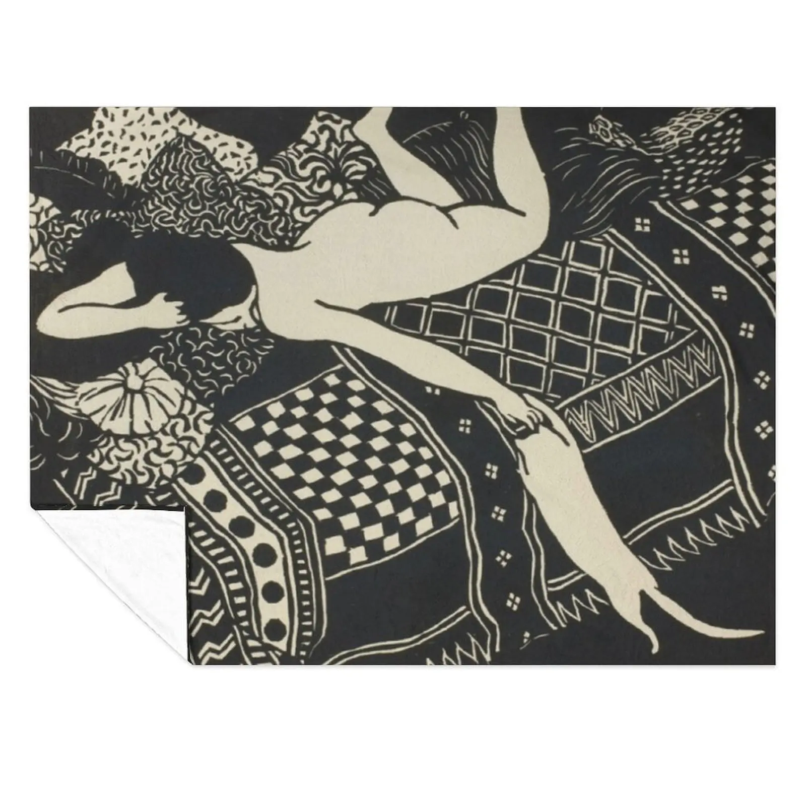 

Woman And Cat Throw Blanket Soft heavy to sleep Decorative Sofa Decoratives Blankets