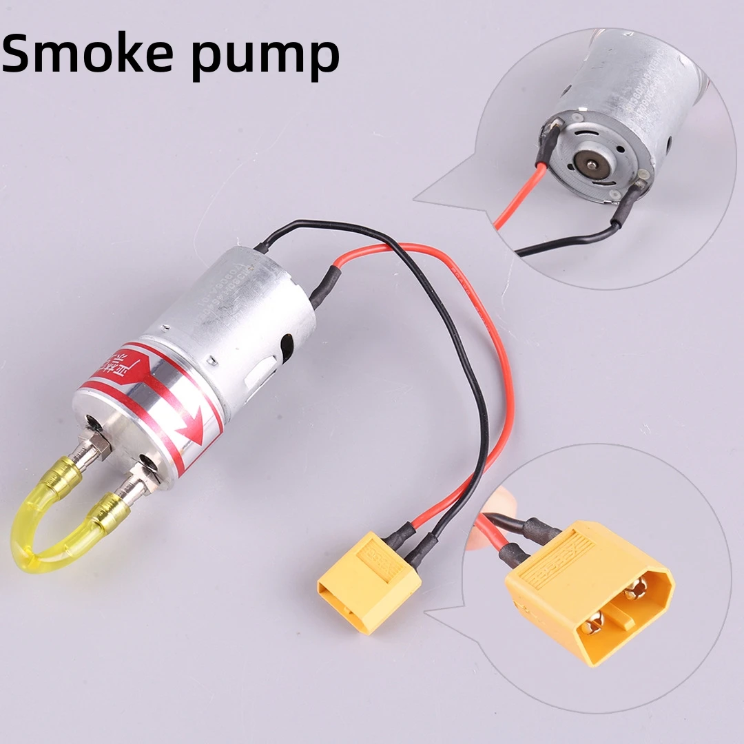 Conjunto de bomba de fumaça a jato de vórtice para avião rc, sistema de tubulação de aço para fumar, bomba de tanque de combustível, motor a gasolina, cabeça de bico de spray de fumaça