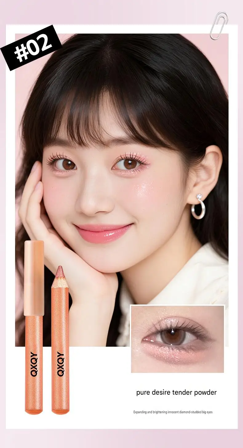 QXQY 3D Unter-Augen-Highlighter-Stift Wasserfest Verwischungsfest Langanhaltend Multifunktionaler Eyeliner Aufhellender Aegyo Sal Make-up-Stift – Detail 21